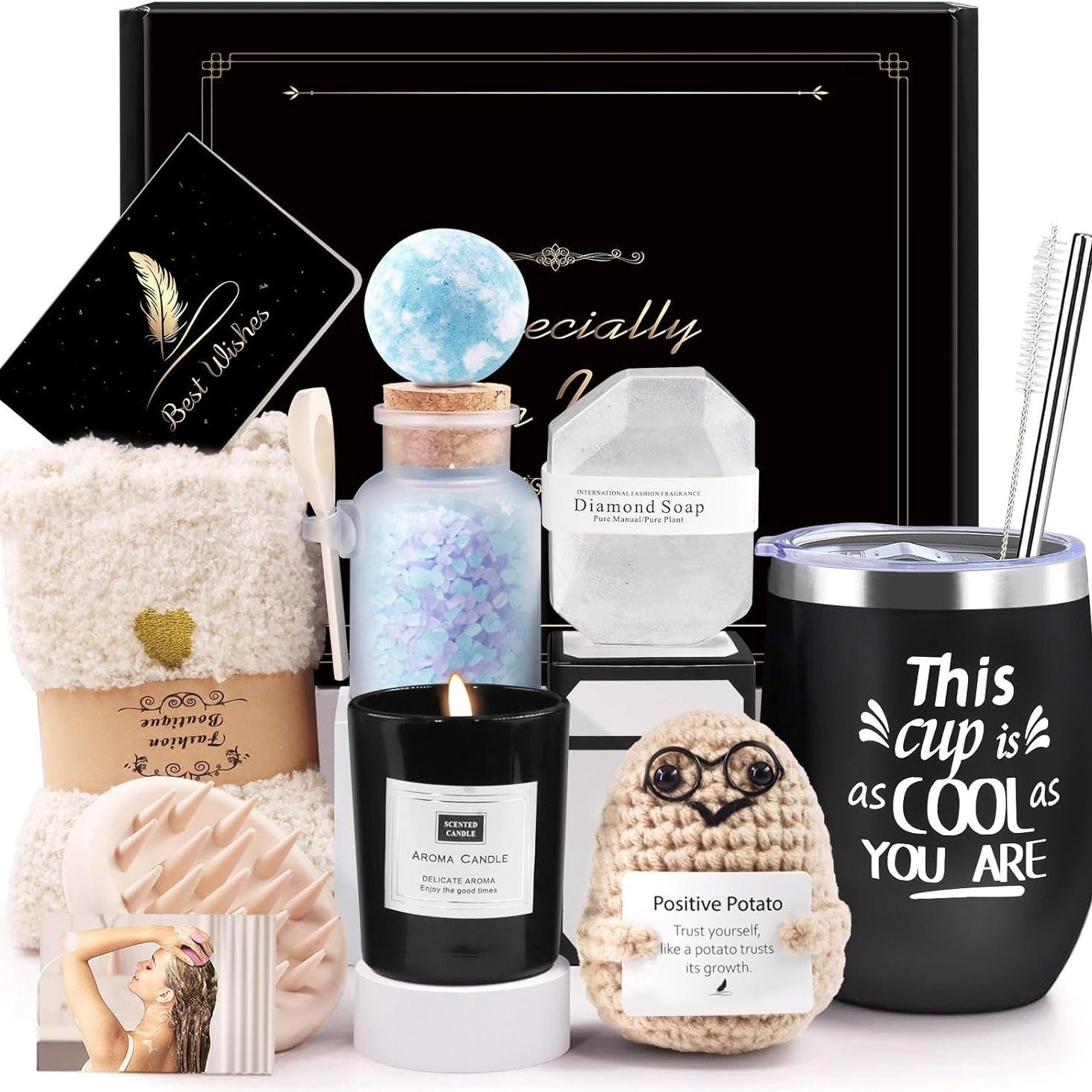 Aromatherapy Candle Bath Set Gift Box