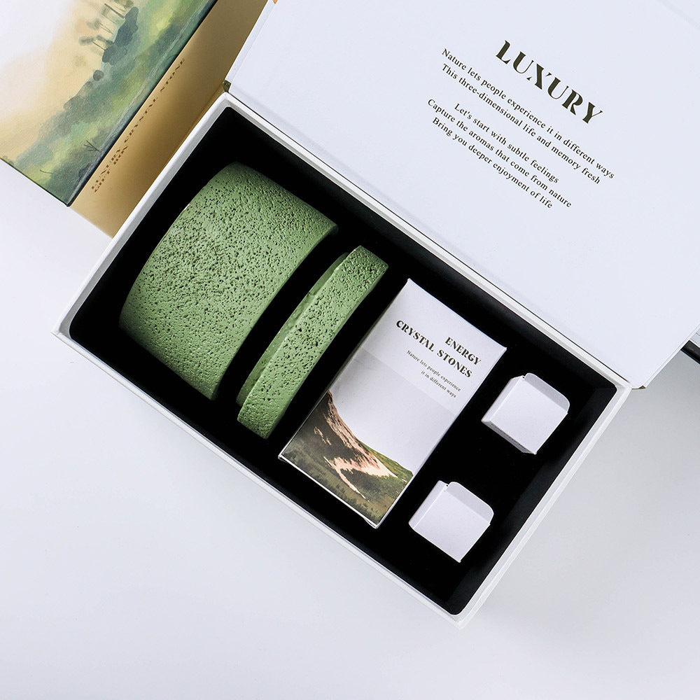 Cement Tank Fragrant Stone Crystal Stone Reed Diffuser Essential Oil Gift Box